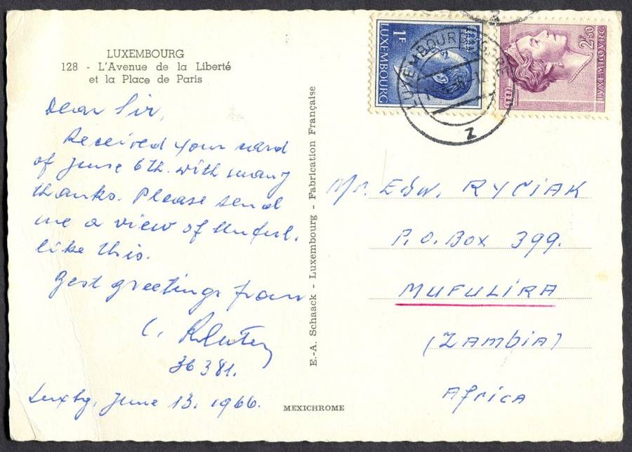 Luxembourg - Post Card
