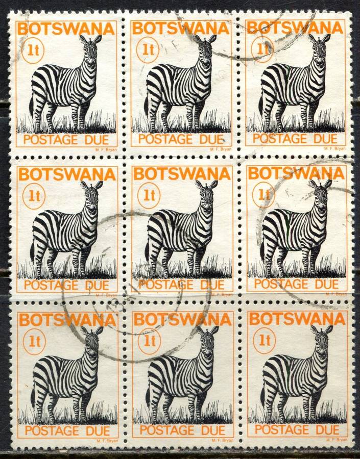 Botswana - Block of 9 - 1977 - Used