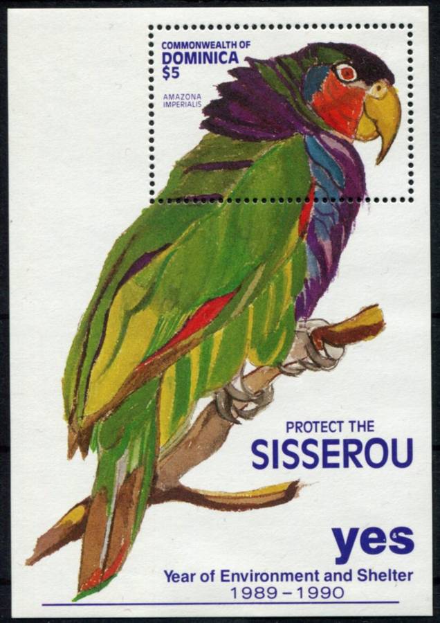 Dominica - Birds - Miniature Sheet - 1991 - MNH