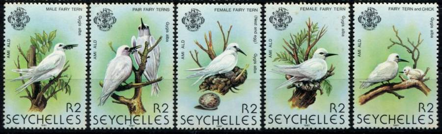Seychelles - Birds - 1981 - MNH - Toned