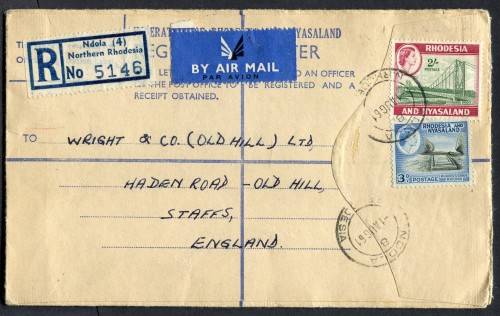 Rhodesia and Nyasaland - Air Mail Cover