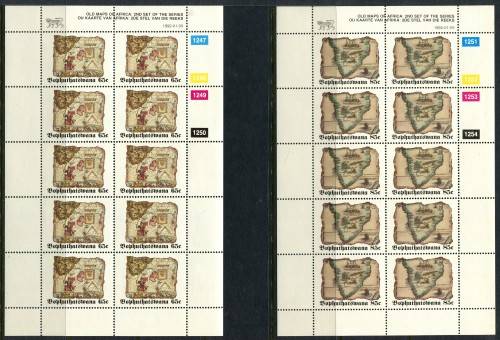 Bophuthatswana - Set of 4 Full Sheets of 10 - 1992 - MNH