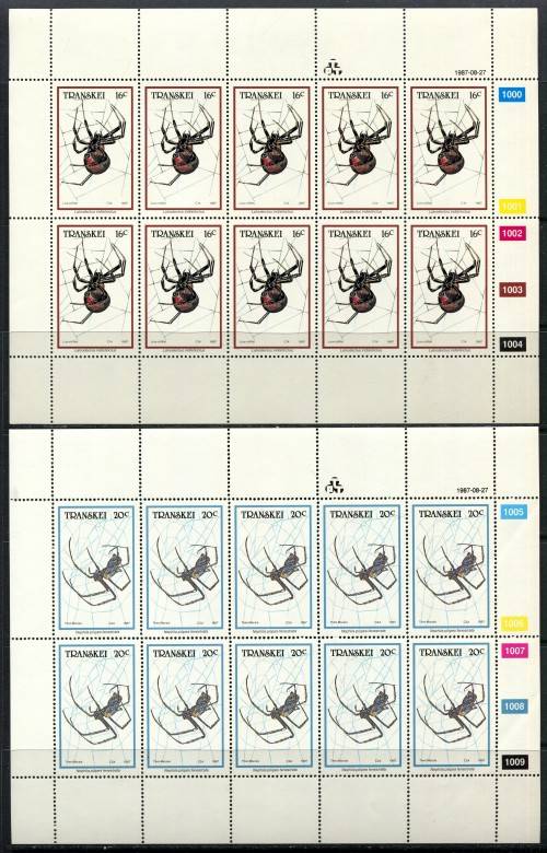 Transkei - Set of 4 Full Sheets of 10 -1987 -  MNH