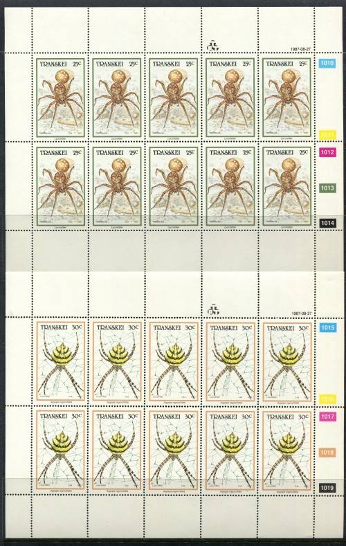 Transkei - Set of 4 Full Sheets of 10 -1987 -  MNH