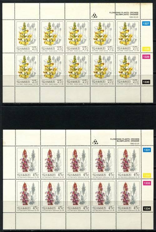 Transkei - Set of 4 Full Sheets of 10 -1992 -  MNH - Some Very Light Toning