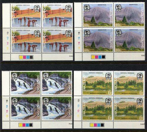 Swaziland - Set of 4 Control Blocks of 4 - 1991 - MNH