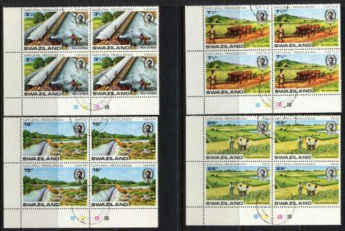 Swaziland - Set of 4 Control Blocks of 4 - 1973 - Used(CTO)