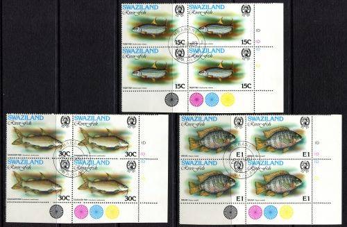 Swaziland - Set of 5 Control Blocks of 4 - 1980 - Used(CTO)