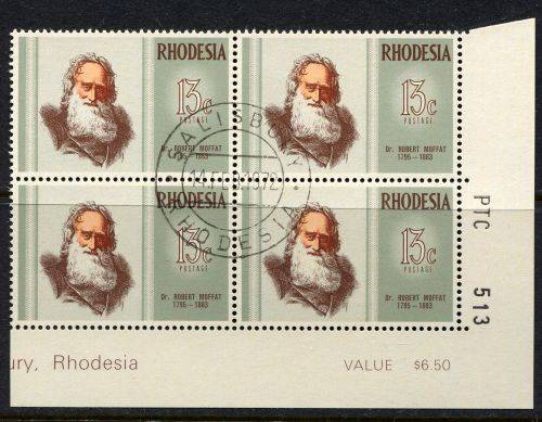 Rhodesia - 1 PTC Block of 4 - 1972 - Used(CTO)