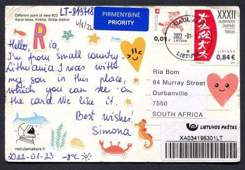 Lithuania - Modern Used Post Card