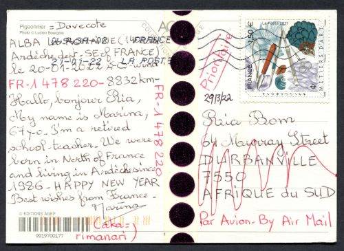 France - Modern Used Post Card