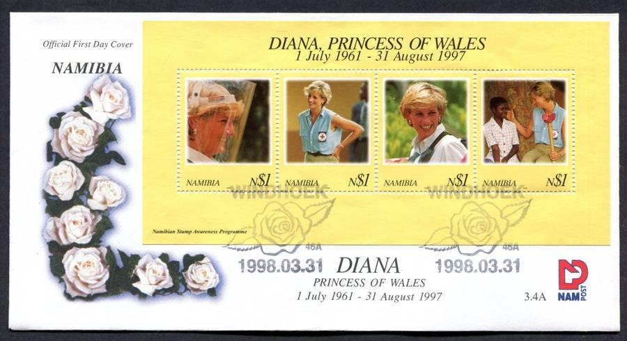 Namibia - Miniature Sheet FDC 3.4A - 1998