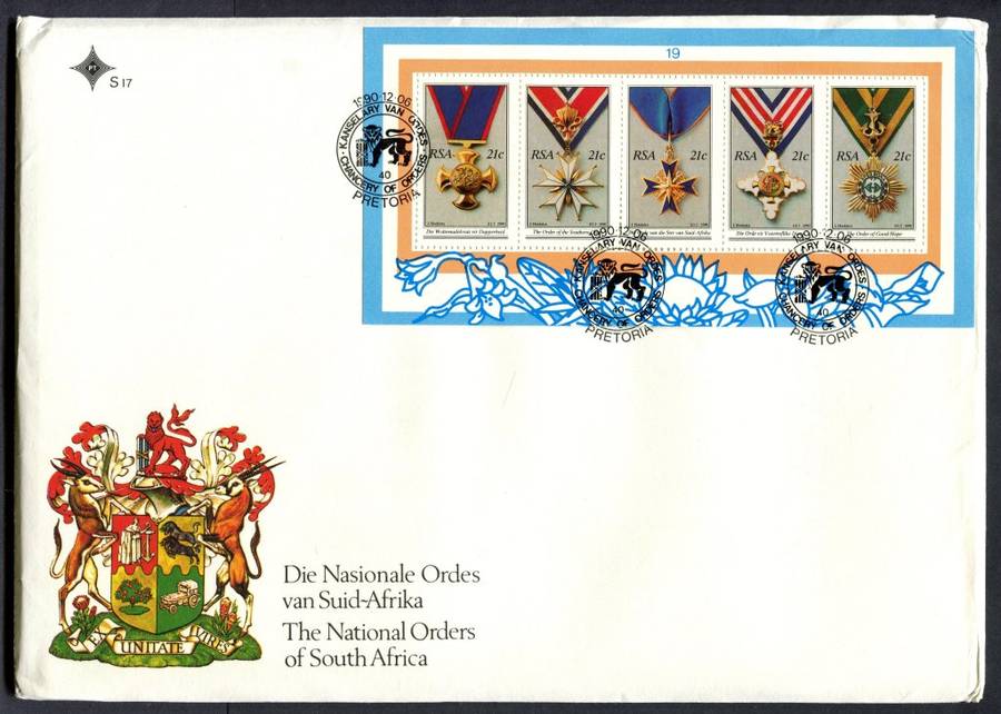 RSA - Miniature Sheet FDC S17 - 1990