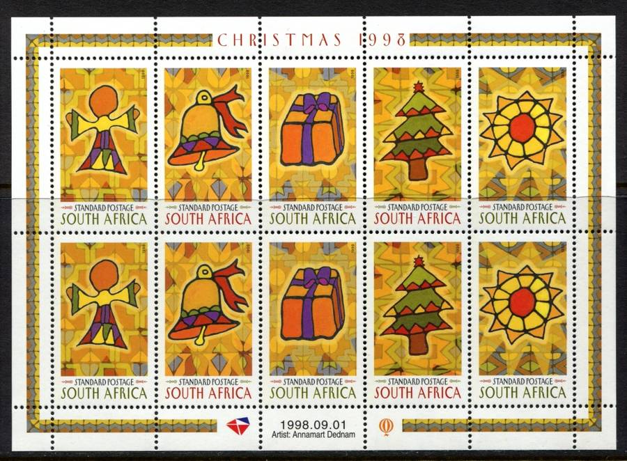 RSA - Sheet of 10 - 1998 - MNH