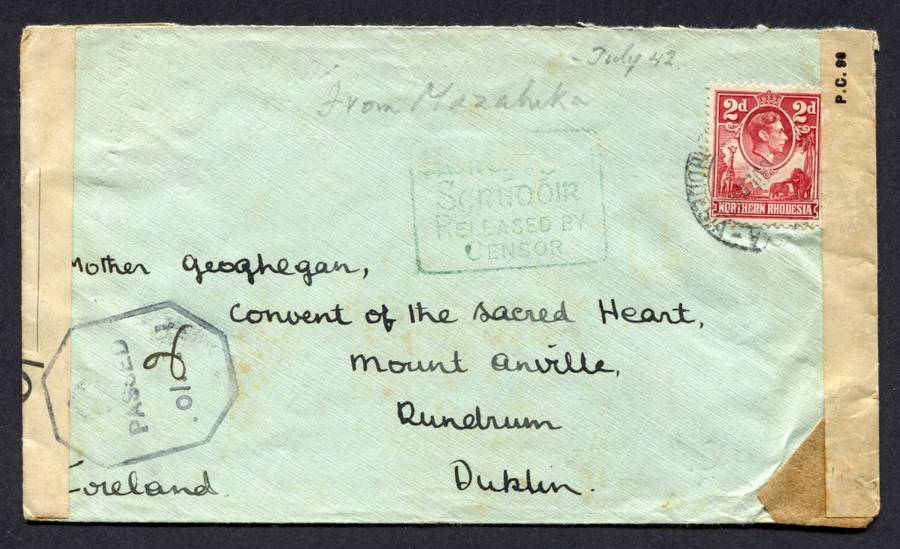 Northern Rhodesia - Censored Cover