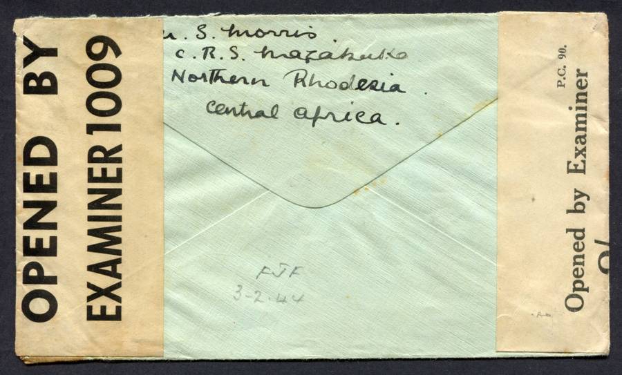 Northern Rhodesia - Censored Cover