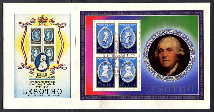 Lesotho - Miniature Sheet FDC - 1980