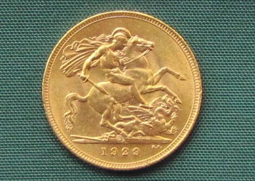 1929 SA One Pound Gold Sovereign EF+/UNC