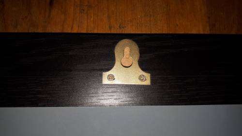 MIRROR Black wooden framed