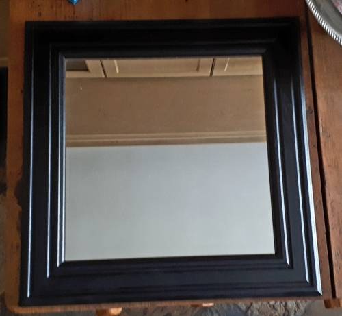 MIRROR Black wooden framed