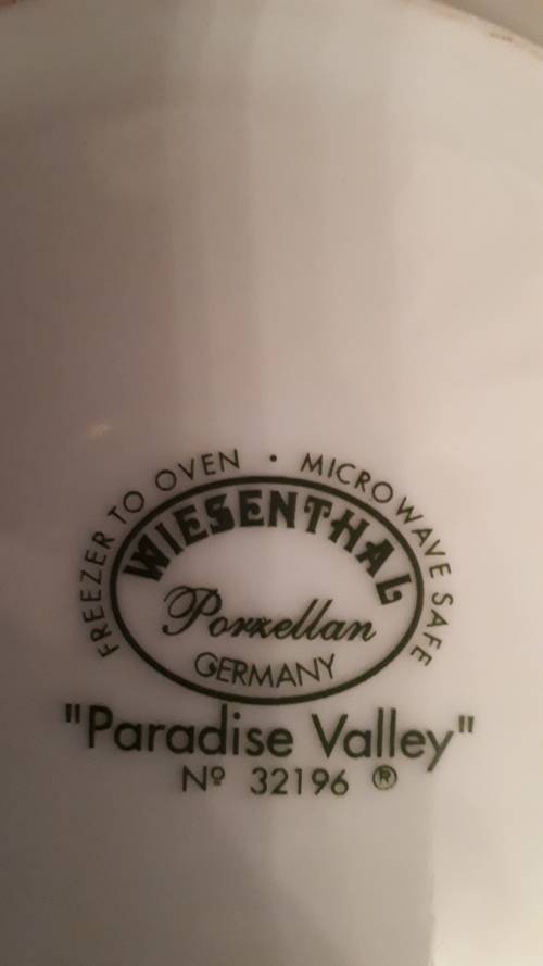 WIESENTHAL PORCELAIN GERMANY Paradise Valley Side Plates - Vintage