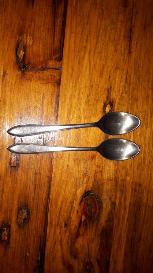 2 VINTAGE SILVER PLATED Demitasse spoons