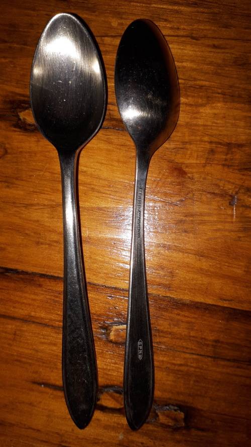 2 VINTAGE SILVER PLATED Demitasse spoons