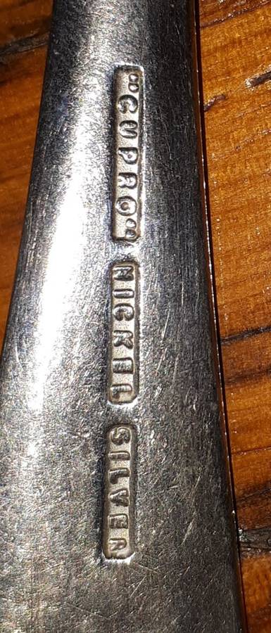 LOT OF 5 VINTAGE PLATED Dinner Spoons from assorted cutlers