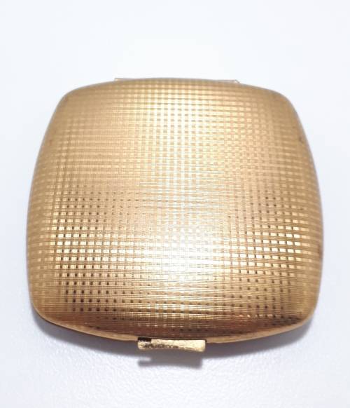 Collectable Brass and Acrylic Melissa Ladies Compact