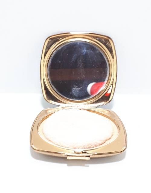 Collectable Brass and Acrylic Melissa Ladies Compact