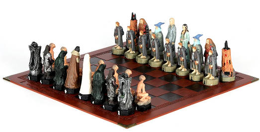 Lord of the Rings Character themed chess game only chess pieces