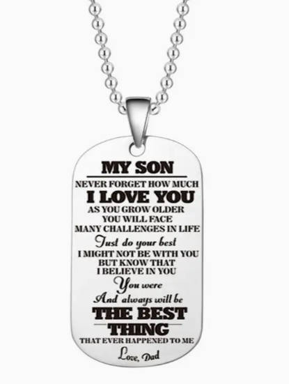 To My Son From Dad Pendant