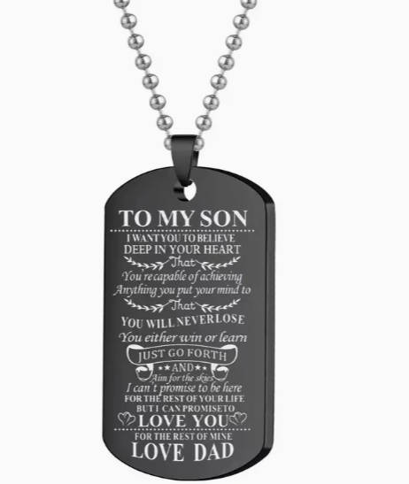 Dad to Son Pendant