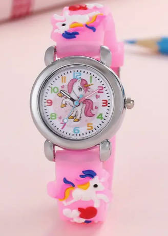 Unicorn Children`s Watch - Pink