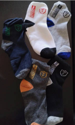 5 Pairs Of Random Colors Men Casual Sports Sock