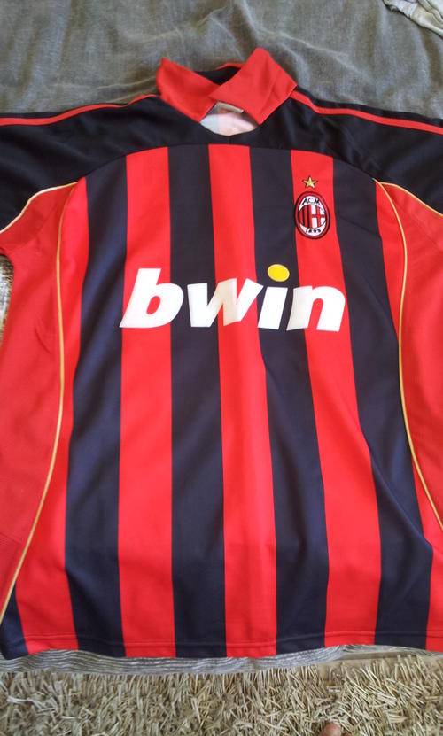 Used Replica AC MILAN Football Jersey Large