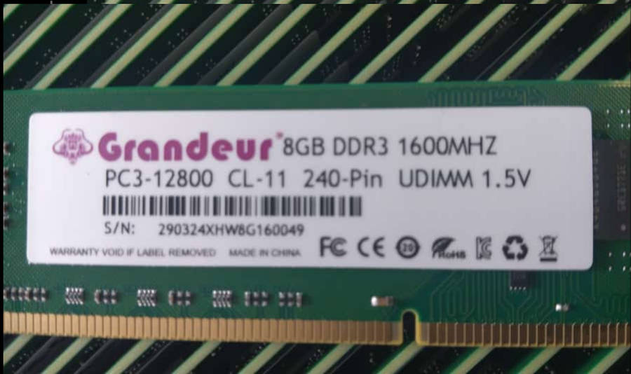 8GB DDR3 1600 MHz PC3-12800 CL11 240pin Non ECC Desktop Memory RAM UDIMM