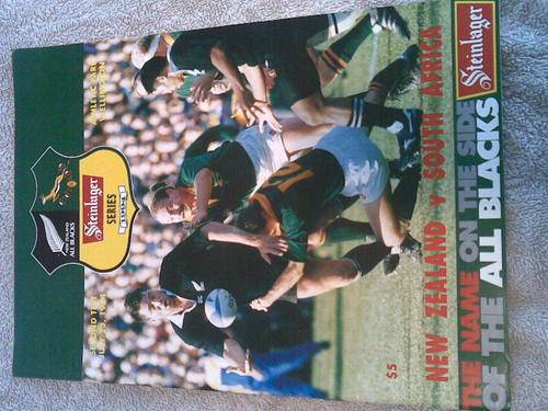 RUGBY PROGRAMME -SOUTH AFRICA V NEW ZEALAND - 2ND TEST - 23/07/1994 - ATHLETIC PARK WELLINGTON
