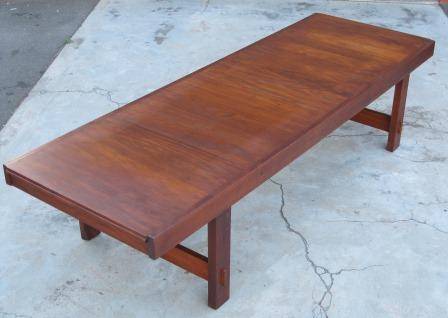 Large, mid century, 1970s solid wood designer coffee table by Artecasa