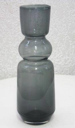 Heavy retro 1960s hand blown Scandinavian glass vase