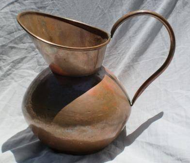 Large vintage copper De Klerk jug
