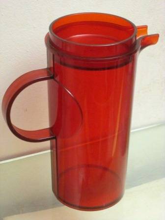 Large retro 1970s Dasnk Design Denmark water pitcher designed by Gunnar Cyren