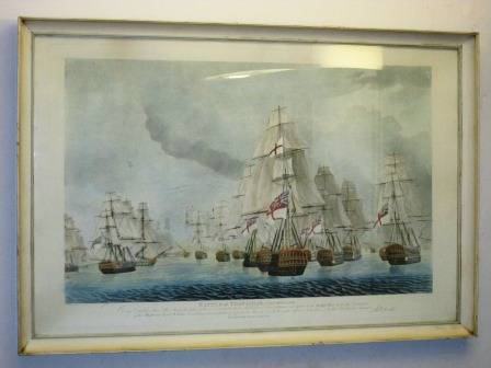 Antique Battle of Trafalgar hand coloured copper engraving by Robert Todd Value: R20 000