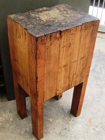 RARE Antique Butchers Block