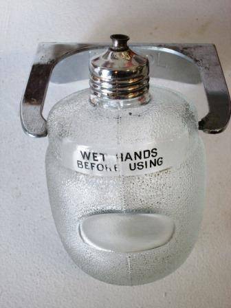 Mid Century 1950s Homacol Barbers Shop Soap Dispenser