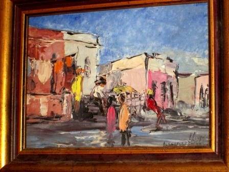 Lynette Hamman (1944 - 2011) Oil On Board "Vredendal"