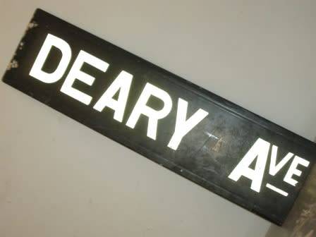 Old Retro Vintage Metal Street Sign