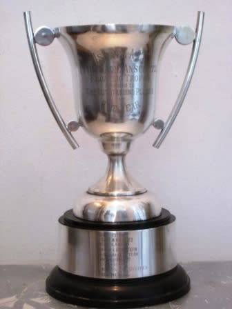 Large Vintage Silverplated Trophy