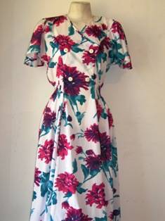 Vintage 1980s Shelley dress, size 10, to fit bust 87 cm