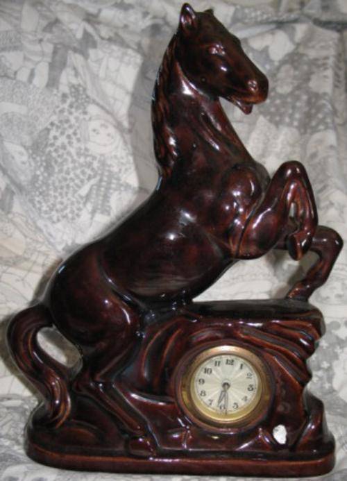 Vintage, Retro, "Horse" Clock, made in Germany, Perfect Working Condition ( 32 X 25 X 8 CM )